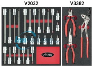 VIGOR V1749 Werkbank mit Big-Sortiment 347-tlg.