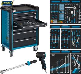 HAZET Werkstattwagen mit Sortiment 179-7/145 145-tlg. + 9012M + 5122-2CT